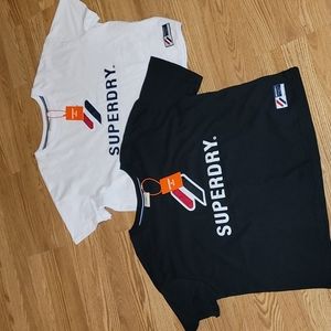 New Superdry Brand Tee set in Black and White size US Large/UK XL